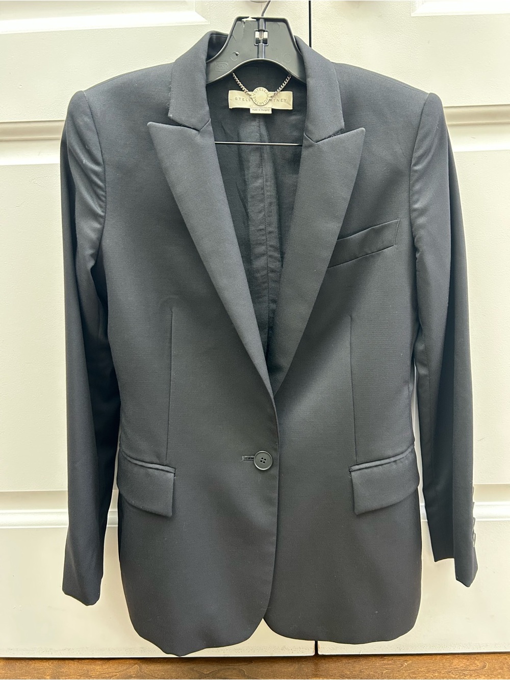 Stella McCartney Black Tailored Single-Button Blazer